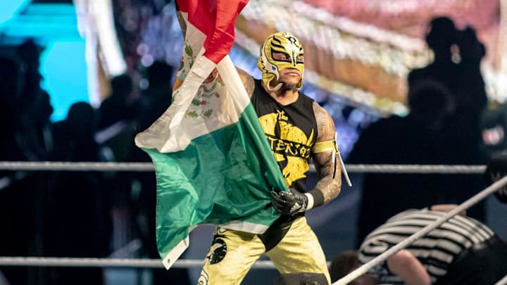 Rey Mysterio acknowledges his fans before the start of his match on Saturday, Dec. 18, 2021, at the BMO Harris Bank Center in Rockford.
Wwe Supershow001 Rey Mysterio acknowledges his fans before the start of his match on Saturday, Dec. 18, 2021, at the BMO Harris Bank Center in Rockford.
Wwe Supershow001