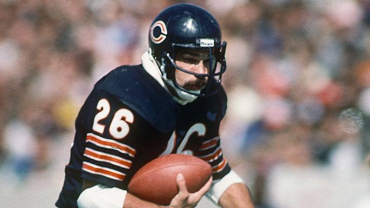 Sep 30, 1984; Chicago, IL, USA; FILE PHOTO; Chicago Bears full back Matt Suhey (26) in action against the Dallas Cowboys at Soldier Field. Mandatory Credit: Malcolm Emmons-USA TODAY NETWORK Sep 30, 1984; Chicago, IL, USA; FILE PHOTO; Chicago Bears full back Matt Suhey (26) in action against the Dallas Cowboys at Soldier Field. Mandatory Credit: Malcolm Emmons-USA TODAY NETWORK