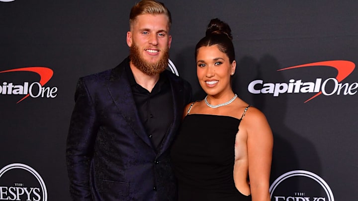 Los Angeles Rams wide receiver Cooper Kupp and wife Anna arrive at the Red Carpet for the ESPYs. Los Angeles Rams wide receiver Cooper Kupp and wife Anna arrive at the Red Carpet for the ESPYs.
