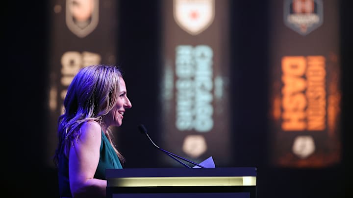 NWSL commissioner Jessica Berman addresses lack of 2023 league schedule. 