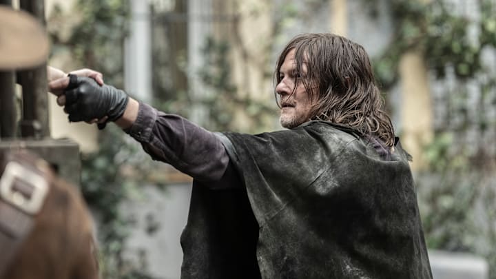 Norman Reedus as Daryl Dixon - The Walking Dead: Daryl Dixon _ Season 3, Episode 6 - Photo Credit: Jorge Alvarino/AMC Norman Reedus as Daryl Dixon - The Walking Dead: Daryl Dixon _ Season 3, Episode 6 - Photo Credit: Jorge Alvarino/AMC