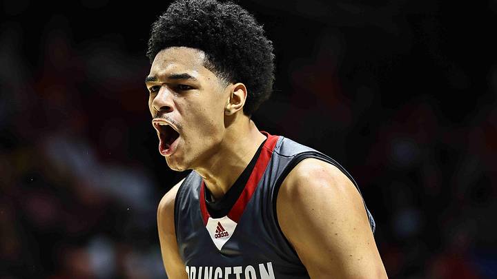 Princeton's Kam Mercer reacts during the Vikings' basketball game against Lakota West at Cintas Center, Friday, Feb. 6, 2026.