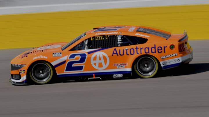 Oct 11, 2025; Las Vegas, Nevada, USA; NASCAR Cup Series driver Austin Cindric (2) during practice for the South Point 400 at Las Vegas Motor Speedway. Mandatory Credit: Gary A. Vasquez-Imagn Images Oct 11, 2025; Las Vegas, Nevada, USA; NASCAR Cup Series driver Austin Cindric (2) during practice for the South Point 400 at Las Vegas Motor Speedway. Mandatory Credit: Gary A. Vasquez-Imagn Images