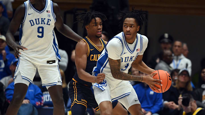 Jeremiah Wilkinson on defense against Duke