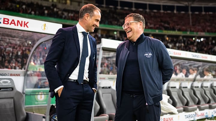 Max Eberl mit Oliver Mintzlaff Max Eberl mit Oliver Mintzlaff