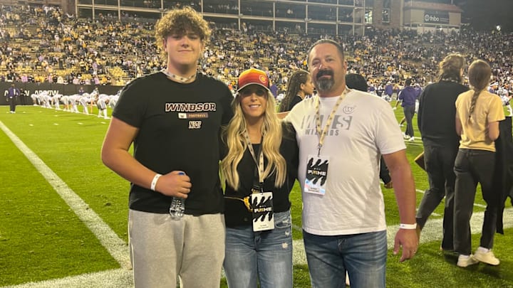 Deacon Schmitt min a visit to his in-state program (Colorado).