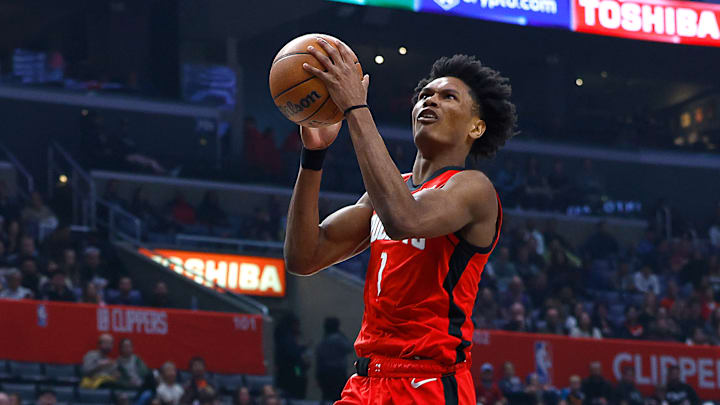 Amen Thompson of the Houston Rockets had his first triple-double against the Clippers