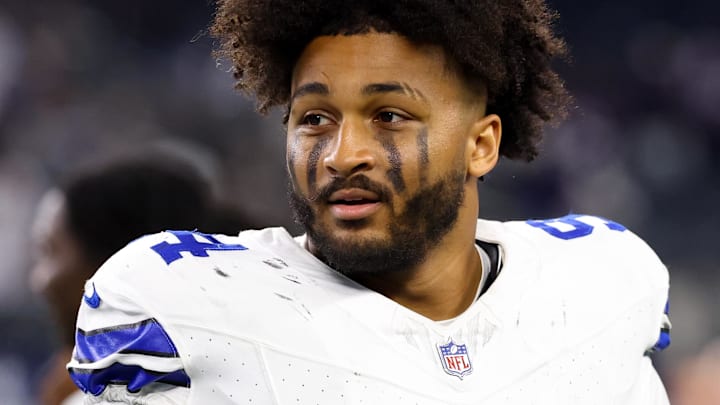 Dallas Cowboys defensive end Marshawn Kneeland after the game against the Baltimore Ravens.