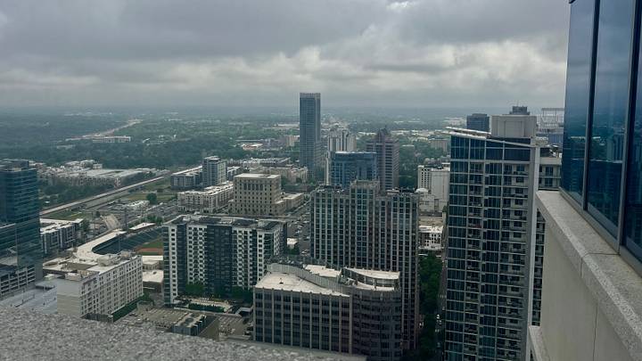 A view of the Charlotte skyline from the Bank of America Tower in Charlotte, North Carolina on Friday, April 25, 2025. A view of the Charlotte skyline from the Bank of America Tower in Charlotte, North Carolina on Friday, April 25, 2025.