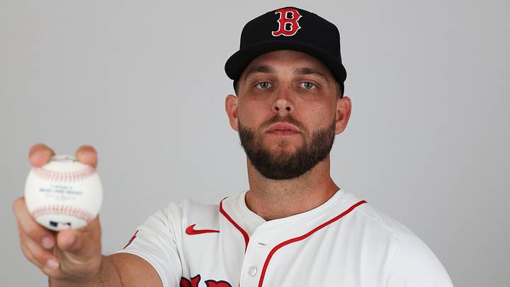 Feb 18, 2025; Lee County, FL, USA; Boston Red Sox pitcher Kutter Crawford (50) participates in media day at JetBlue Park at Fenway South. Mandatory Credit: Nathan Ray Seebeck-Imagn Images Feb 18, 2025; Lee County, FL, USA; Boston Red Sox pitcher Kutter Crawford (50) participates in media day at JetBlue Park at Fenway South. Mandatory Credit: Nathan Ray Seebeck-Imagn Images