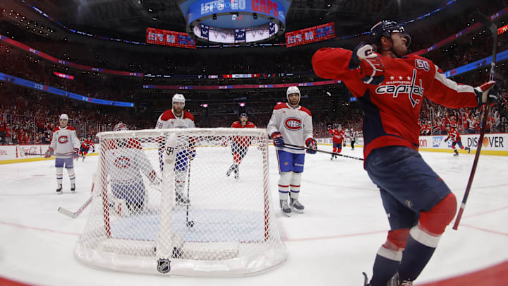 Connor McMichael, Washington Capitals Mandatory Credit: Geoff Burke-Imagn Images