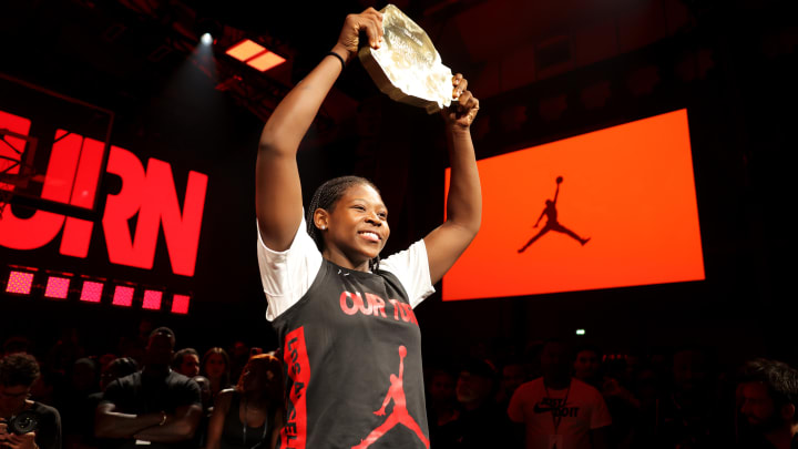 Tatianna Griffin won the female 1V1 tournament. Tatianna Griffin won the female 1V1 tournament.