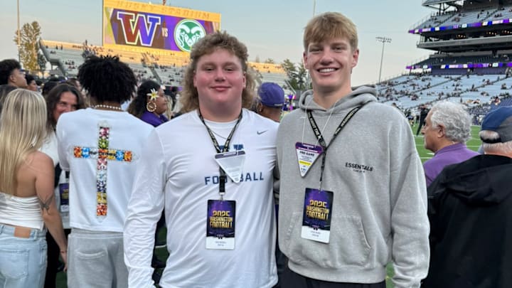 Reis Russell and Titus Huard are high school teammates in Colorado who have UW offers. 