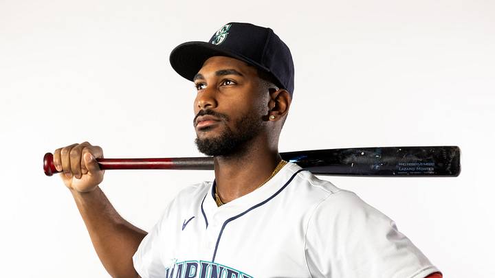 Feb 20, 2025; Peoria, AZ, USA; Seattle Mariners outfielder Lazaro Montes poses for a portrait during media day at Peoria Sports Complex. Mandatory Credit: Mark J. Rebilas-Imagn Images Feb 20, 2025; Peoria, AZ, USA; Seattle Mariners outfielder Lazaro Montes poses for a portrait during media day at Peoria Sports Complex. Mandatory Credit: Mark J. Rebilas-Imagn Images