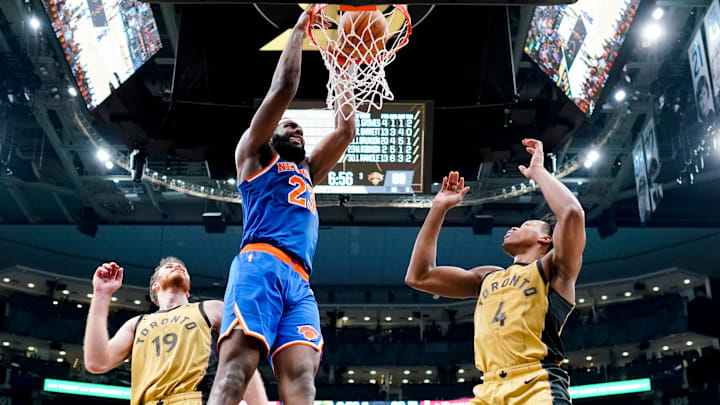 Mitchell Robinson, New York Knicks and Jakob Poeltl, Scottie Barnes, Toronto Raptors