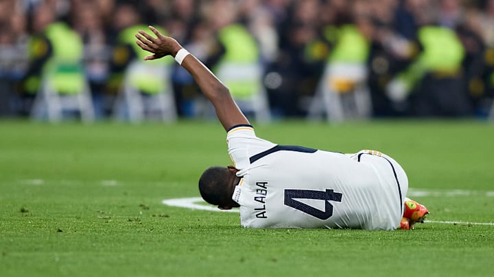 O zagueiro Alaba, destaque do Real Madrid e da lesão da Áustria, sofreu grave lesão em dezembro de 2023 e até agora não voltou aos gramados