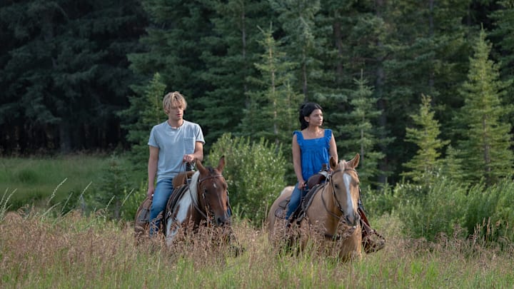 (L to R) Noah LaLonde as Cole and Nikki Rodriguez as Jackie in episode 110 of My Life with the Walter Boys