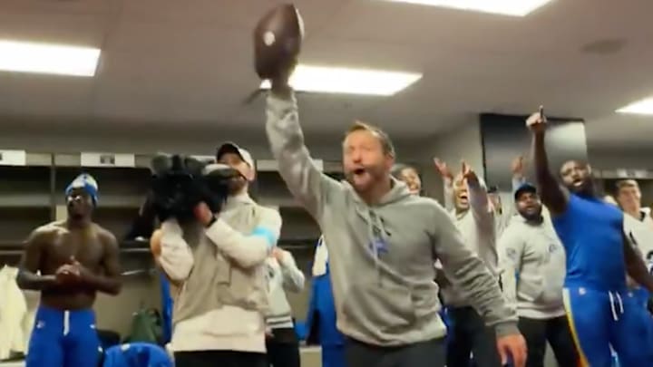 Sean McVay and the Rams were thrilled to see Kobie Turner enter the locker room after beating the 49ers.