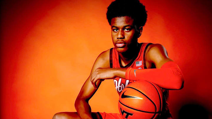 Baba Oladotun, one of the most highly recruited high school basketball players in the nation, began his official college visits with a trip to Virginia Tech, his father's alma mater.