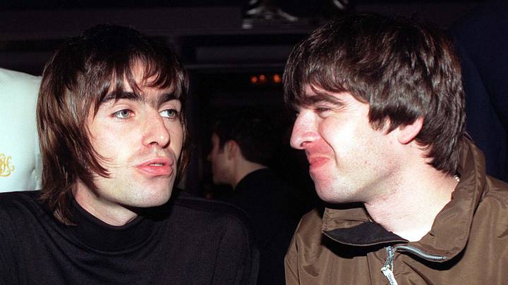 Liam and Noel Gallagher of Oasis in the 1990s Liam and Noel Gallagher of Oasis in the 1990s