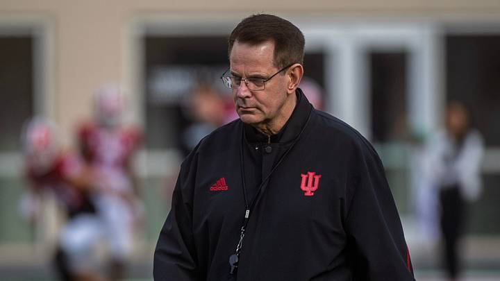 Indiana Head Coach Curt Cignetti during spring football practice at Memorial Stadium on Thursday, April 2, 2026. Indiana Head Coach Curt Cignetti during spring football practice at Memorial Stadium on Thursday, April 2, 2026.