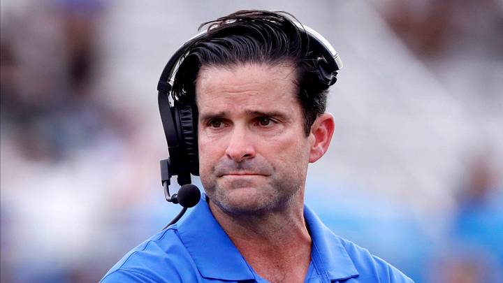 Duke head coach Manny Diaz on the sidelines during the MTSU Homecoming game on Saturday, Sept. 21, 2024.