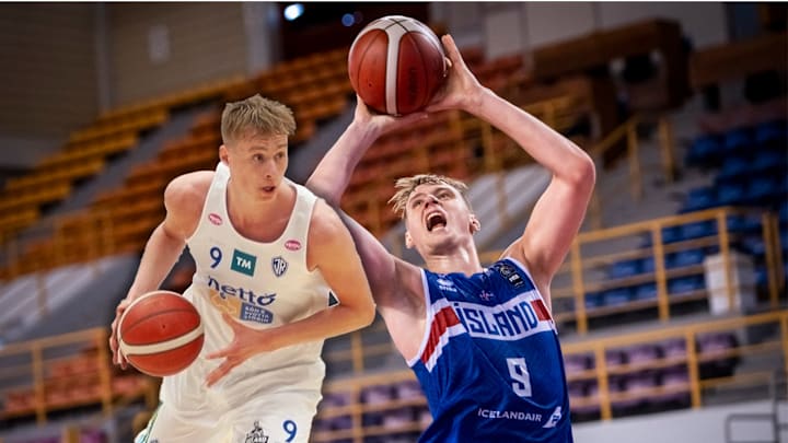 Nebraska freshman Fidrik Leo Curtis playing for Iceland
