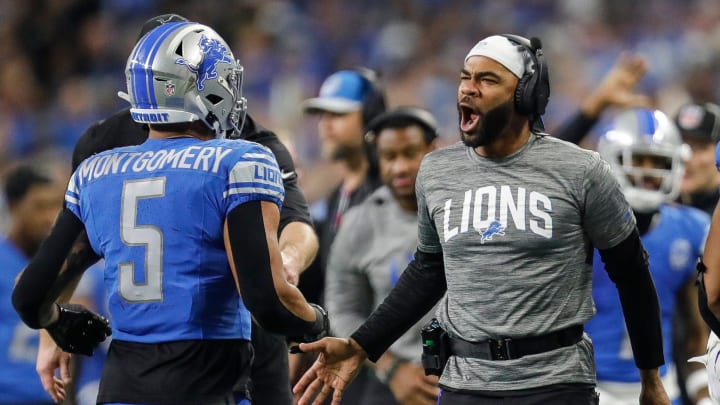 Detroit Lions running back David Montgomery Detroit Lions running back David Montgomery