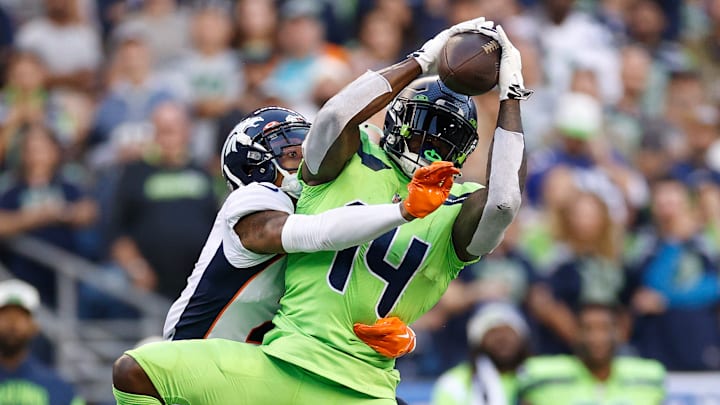 DK Metcalf of the Seattle Seahawks