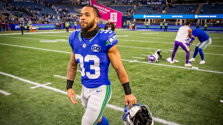 Myles Gaskin made his Seahawks debut on Sunday.