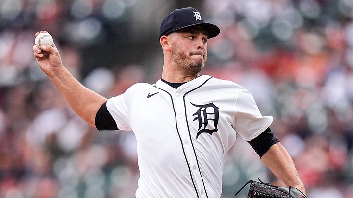 Detroit Tigers pitcher Tanner Rainey throws against Atlanta Braves during the ninth inning at Comerica Park in Detroit on Sunday, Sept. 21, 2025. Detroit Tigers pitcher Tanner Rainey throws against Atlanta Braves during the ninth inning at Comerica Park in Detroit on Sunday, Sept. 21, 2025.