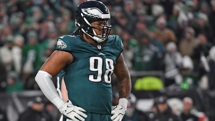 Philadelphia Eagles defensive tackle Jalen Carter against the Green Bay Packers.