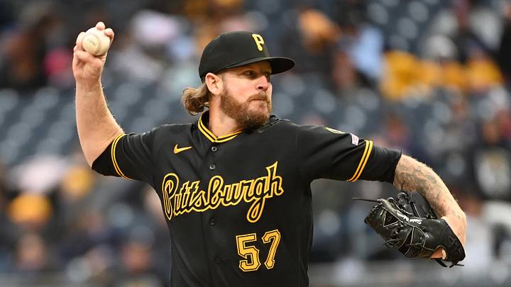 May 2, 2026; Pittsburgh, Pennsylvania, USA;  Pittsburgh Pirates relief pitcher Chris Devenski delivers the ball to the Cincinnati Reds during the sixth inning at PNC Park. Mandatory Credit: Philip G. Pavely-Imagn Images