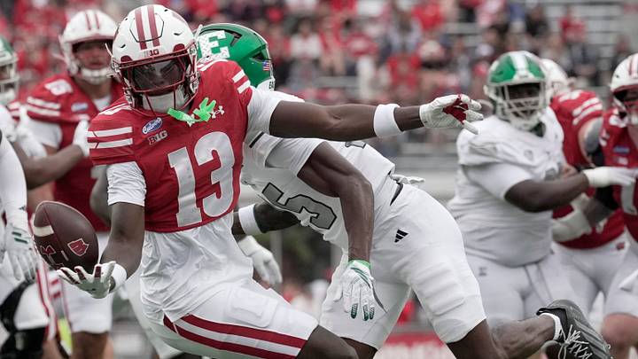 Wisconsin wide receiver Eugene Hilton Jr. 