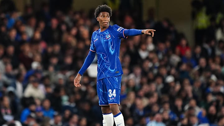 Josh Acheampong during the Carabao Cup third round match between Chelsea and Barrow at Stamford Bridge.