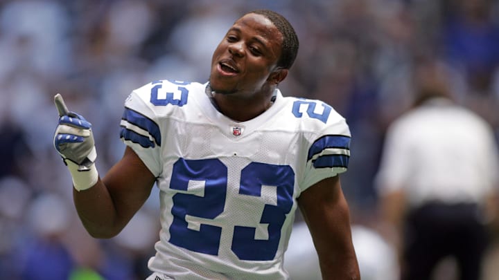 Dallas Cowboys running back Tashard Choice during warm-ups against the Cincinnati Bengals.