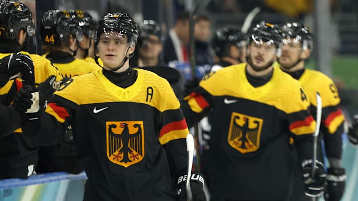 Germany is a big favorite against France in the Olympic hockey playoff qualifiers.