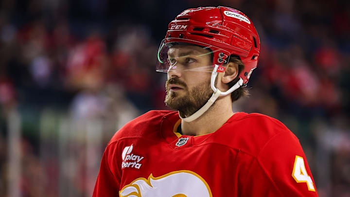 The Flames traded defenseman Rasmus Andersson to the Vegas Golden Knights.