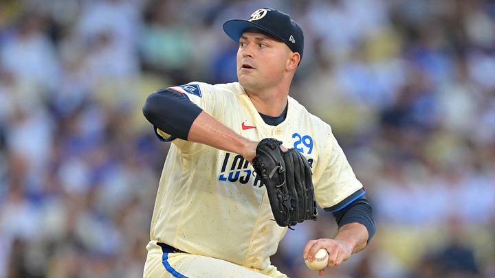 Sep 19, 2026; Los Angeles, California, USA; Los Angeles Dodgers pitcher Tarik Skubal (29) pitches against the San Francisco Giants at Dodger Stadium. Mandatory Credit: Jayne Kamin-Oncea-Imagn Images Sep 19, 2026; Los Angeles, California, USA; Los Angeles Dodgers pitcher Tarik Skubal (29) pitches against the San Francisco Giants at Dodger Stadium. Mandatory Credit: Jayne Kamin-Oncea-Imagn Images