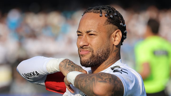 Neymar Jr lors de Santos - Vasco Da Gama.