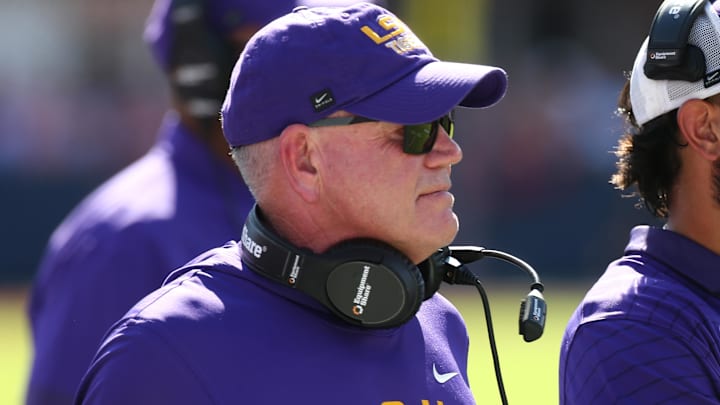 LSU fired head coach Brian Kelly on Sunday.