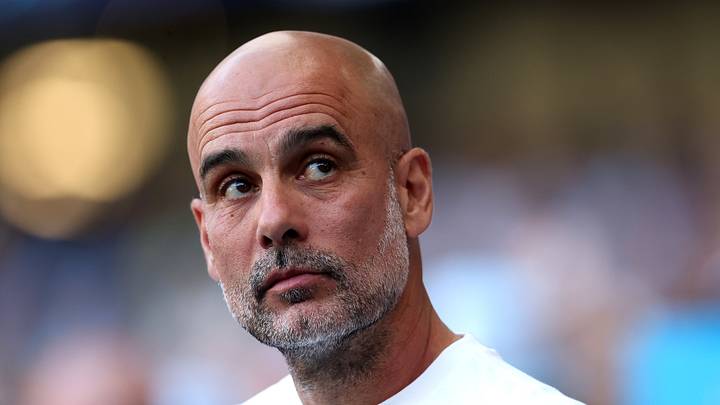 Former Manchester City Pep Guardiola looks on versus Aston Villa Former Manchester City Pep Guardiola looks on versus Aston Villa
