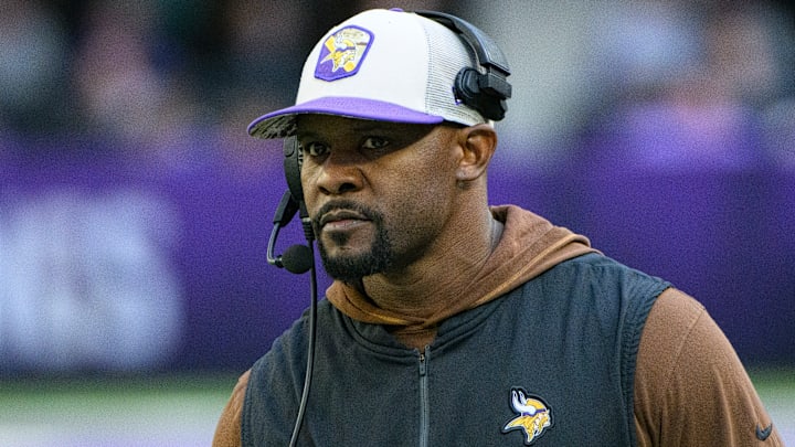 Minnesota Vikings defensive coordinator Brian Flores