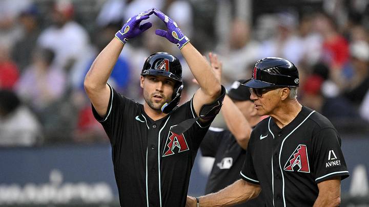 May 13, 2026; Arlington, Texas, USA; Arizona Diamondbacks center fielder Ryan Waldschmidt (15) celebrates after he hits a single against the Texas Rangers during the third inning at Globe Life Field. Mandatory Credit: Jerome Miron-Imagn Images May 13, 2026; Arlington, Texas, USA; Arizona Diamondbacks center fielder Ryan Waldschmidt (15) celebrates after he hits a single against the Texas Rangers during the third inning at Globe Life Field. Mandatory Credit: Jerome Miron-Imagn Images