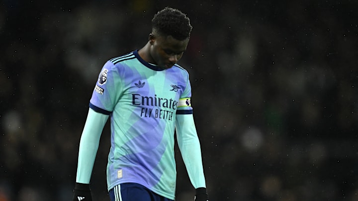 Bukayo Saka had a late winner ruled out for offside at Fulham on Sunday