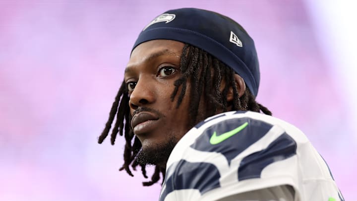 Riq Woolen of the Seattle Seahawks