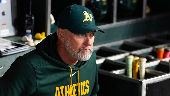 Jul 21, 2026; Phoenix, Arizona, USA; Athletics manager Mark Kotsay against the Arizona Diamondbacks at Chase Field. Mandatory Credit: Mark J. Rebilas-Imagn Images Jul 21, 2026; Phoenix, Arizona, USA; Athletics manager Mark Kotsay against the Arizona Diamondbacks at Chase Field. Mandatory Credit: Mark J. Rebilas-Imagn Images