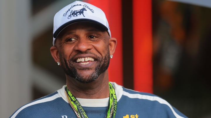 May 4, 2025; Miami Gardens, FL, USA; Former MLB player CC Sabathia attends the F1 Miami Grand Prix at Miami International Autodrome. Mandatory Credit: Sam Navarro-Imagn Images May 4, 2025; Miami Gardens, FL, USA; Former MLB player CC Sabathia attends the F1 Miami Grand Prix at Miami International Autodrome. Mandatory Credit: Sam Navarro-Imagn Images