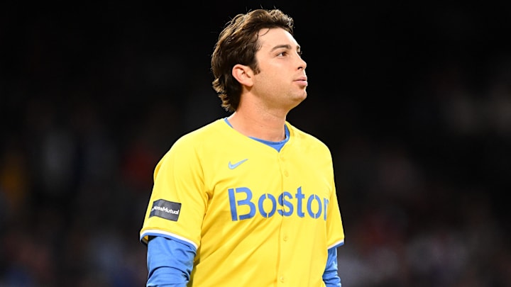 Sep 28, 2024; Boston, Massachusetts, USA; Boston Red Sox first baseman Triston Casas (36) walks off of the field after striking out against the Tampa Bay Rays during the eighth inning at Fenway Park. Mandatory Credit: Brian Fluharty-Imagn Images