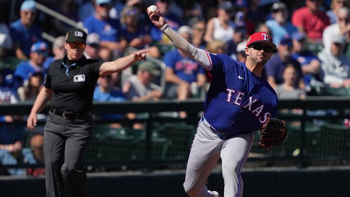 Texas Rangers third baseman Jonah Bride. Texas Rangers third baseman Jonah Bride.